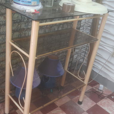 Mesa cristal con 4 sillas y multimueble - 2/2