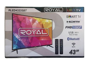 SMART TV 43" ROYAL FHD  Resolución f-hd 1080p, resolución(1920 x 1080 ) , Smart, HDMI, USB, bluetooth, componente - Img main-image
