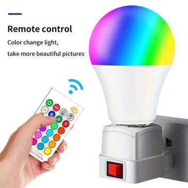 📞53884600.🎇BOMBILLO LED con control remoto 🎇 Mensajería disponible.🚴 - Img 120488084
