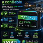 Batería LiFePO4 24V 100Ah (2560Wh) Dyness con BMS 100A y Protección de Baja Temperatura – Ideal para Sistema Solar, RV - Img 56852914