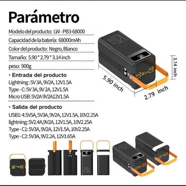 Power Bank de 68 000 mah - Img 124451309