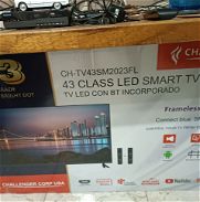 Smart tv nuevo 43 pulgadas con base de paré y de mesa dos mando.mensajeria gratis - Img 45718219