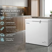 ¡NEVERA SANKEY 5.5 pies $310 USD! ENVÍO GRATIS + FACTURA Y GARANTÍA | CERRADURA DE SEGURIDAD Y COMPACTA - Img 57720756