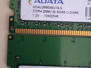 En venta 2 memorias RAM DDR4 8gb c/u - Img 64383598