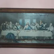 Cuadro antiguo de la última cena - Img 54264275
