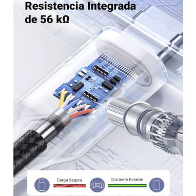 CABLE UGREEN US288 ORIGINAL | USB A A TIPO C | CARGA RÁPIDA 3A - 5/6