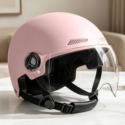 Casco Rosado Con Visor Ajustable - Img 57712366