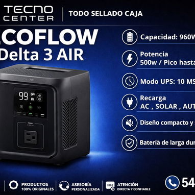 Ecoflow desde 120 usd y Accesorios.  Delta 2, 3, 3 classic, river pro, delta pro, max, lamparas, Extensión tdo 0km - Img 120982926