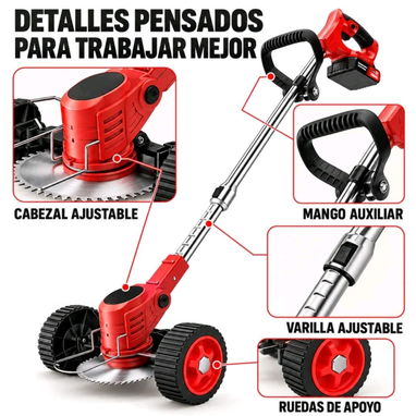 Máquina cortadora 3 en 1 recargable/ 2 discos - 6/7