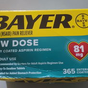 Aspirinas 81mg ,Frasco de 365 Tabletas Importado Precio 20 USD , contactar al - Img 56879847