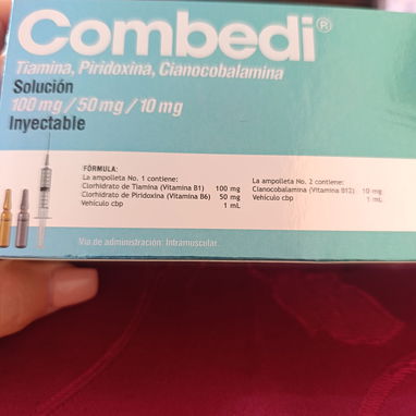 Combedi complejo vitamínico b inyectable contiene vitamina B1 B6 y B12 $6 USD - 2/2
