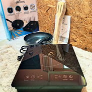 🎁Cocina de inducción con Sartén y Cucharas de madera en 35 usd - Img 55753633