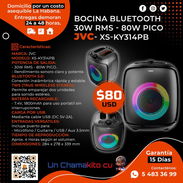 ⏯️ 35W RMS ⏯️ BOCINA BLUETOOTH JVC 35W RMS. TENEMOS MENSAJERÍA CON FACTURA Y GARANTÍA. TL 54833699 - Img 54402636