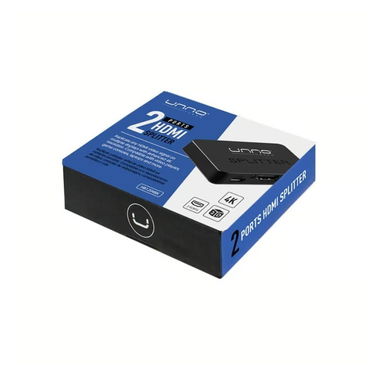 Splitter Unno Tekno HDMI 4K 30Hz 2 Puertos Deep Color 36-Bit Dolby DTS HDCP 2.2 Plug & Play Para TV y Monitores - Img 112233961