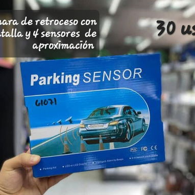 Cámara de retroceso con pantalla y 4 sensores de aproximación - Img 107832489