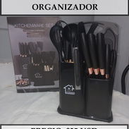 SET DE UTENSILIOS DE COCINA CON CUCHILLOS Y ORGANIZADOR, ENTREGA DE FACTURA, VARIEDAD DE ÚTILES DEL HOGAR - Img 56901203