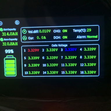 Batería 51.2V 16KWH celdas Dejin clase A+ con el mejor BMS del mercado JK V19 pantalla 4.3 táctil nueva 53392858 - Img 125327836
