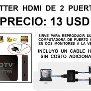 SWITCH HDMI CON EL CUAL PODRÁN VER CUALQUIER DISPOSITIVO HDMI EN DOS TELEVISORES HDMI A LA VEZ - Img 53013806