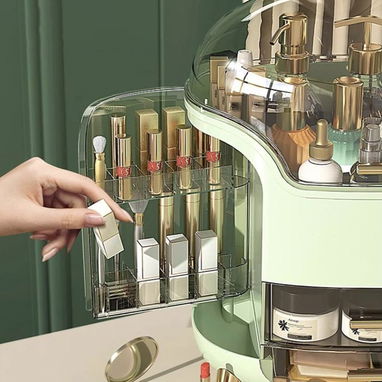 Organizador de Maquillaje con Tapa Transparente(CVV+) - Img 124176607