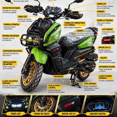Moto de combustión automática Italy RX Combat 200 cc edición limitada - 2/3