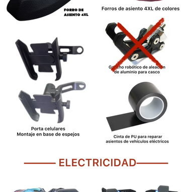 Accesorios y piezas de motos eléctricas y bicimotos - 5/10