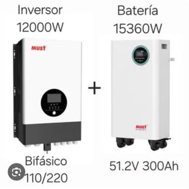 Kit Must inversor 12kw + batería 15kw - 2/2