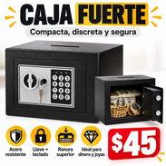 CAJA FUERTE | SEGURIDAD PARA DINERO | LLAVE DE SEGURIDAD | ALMACENAR JOYAS | PEQUEÑA CAJA DE SEGURIDAD - Img 57866926