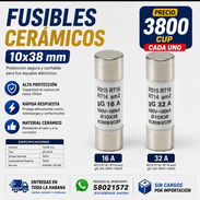 FUSIBLES CERÁMICOS FOTOVOLTAICOS Y SOLARES 10×38 mm – 16A y 32A - Img 57172398