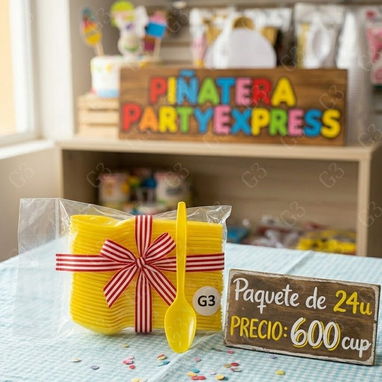 Servilletas, platos, bandejas pequeñas, cajitas, Ternopol, cucharas De colores, vasos, pinchos brochetas, absorbentes - Img 122811505