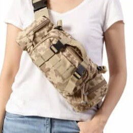 Riñonera grande de varios zipper de camuflaje - 4/4