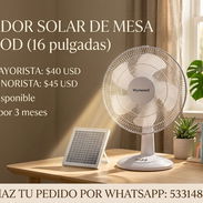 Ventilador solar de mesa 16 pulgadas - Img 55472507