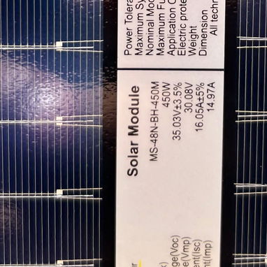 Panel Solar bifacial 450w ideal para ecoflow monocristalino - Img 127703332