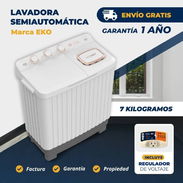 Lavadora semiautomática 7kg Eko (Incluye regulador de voltaje) - Img 56734322