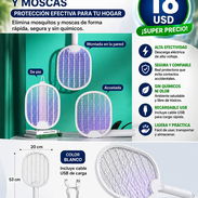 Raqueta mata mosquitos recargable 🦟🦟🦟 - Img 49853186