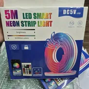 Tira LED Smart Neon RGB — 5 metros. iluminación LED tipo neón,  para decorar espacios. 💰20 USD - Img 57811787