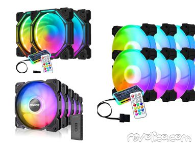 Kit de Fanes RGB  traen su Caja Controladora..En la descripción los detalles - Img main-image-45638690