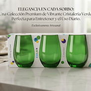Set 3 Vasos de Vidrio Colección Color - Img 57902646
