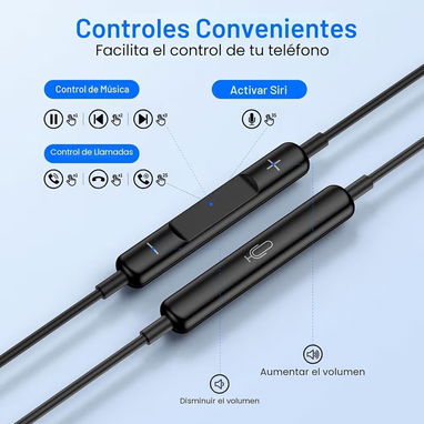 Audífonos USB-C con Micrófono Samsung, iPhone y Android - Img 123402136
