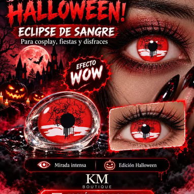 👁️🩸  🕸️ **¡10 modelos de lentillas de fantasía!** Dale un toque aterrador a tu mirada Precio 15 USD - 9/10