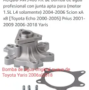 Bomba de agua nueva de Toyota Yaris 2006 al 2018 - Img 46044387