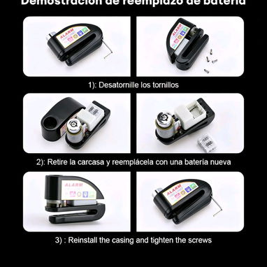 Candado Alarma para Discos de Moto - 3/4