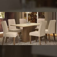 Juego de comedor de 6 silla con cristal importados nuevos en caja - Img 57730069