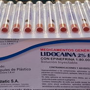 Anestesia importada Lidocaína con epinefrina 2% caja de 50 unidades sellada fecha de caducidad finales de 2028 - Img 57956100