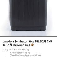 Lavadora Semiautomatica Milexus de 7.5kg, nuevas en caja - Img 54668559