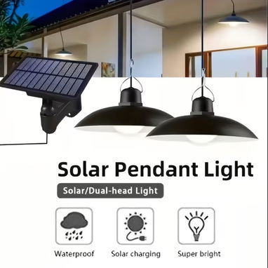 Lámpara de techo con panel solar y mando - 3/3