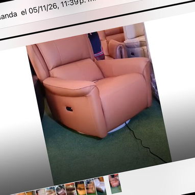Muebles importados, de cuero, reclinable y eléctricos. - Img 121823149