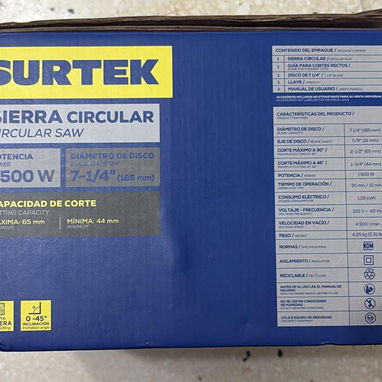 Sierra circular1500w nueva en su caja - Img 122595226