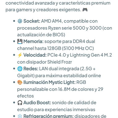 MSI MAG B550 Tomahawk - Placa base Gaming ATX AM4, DDR4, PCIe 4.0, M.2, USB 3.0 Gen 2 - Motherboard 🌐 196.24 USD - 7/8