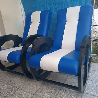 Juegos de sillones comadritas "vinil" - 5/7