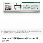 Soporte Base para TV fijo 32”-90” nuevo en caja - Img 56521872